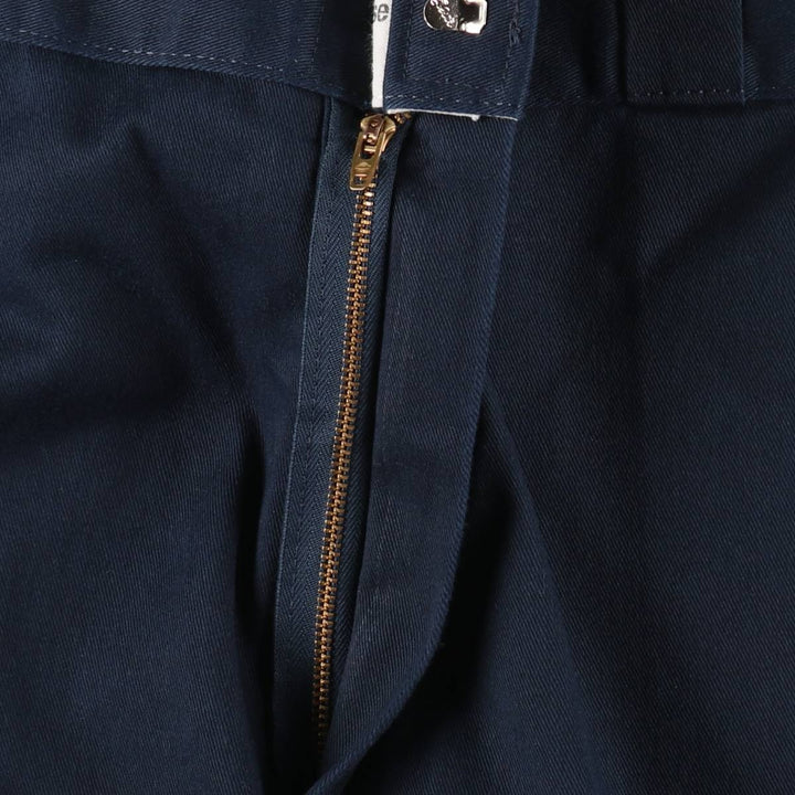 Dickies Loose Fit Double Knee Work Pants Men's W36 polyester navy blue type Vintage Second Hand