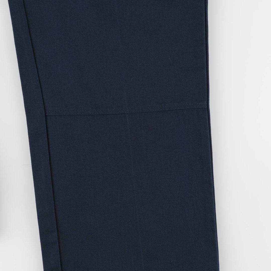 Dickies Loose Fit Double Knee Work Pants Men's W36 polyester navy blue type Vintage Second Hand