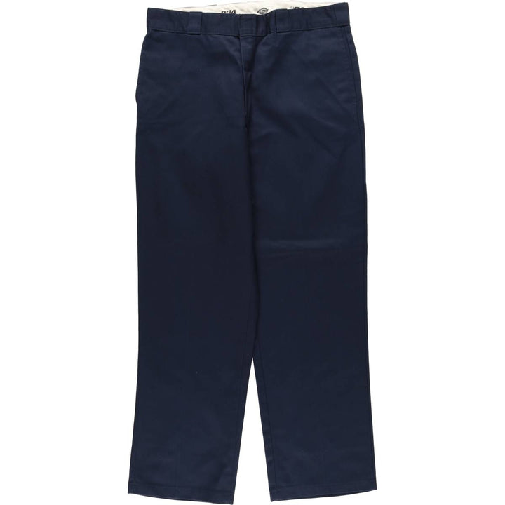 Dickies 874 ORIGINAL FIT Work Pants for Men, Size W36 polyester navy blue type Vintage Second Hand