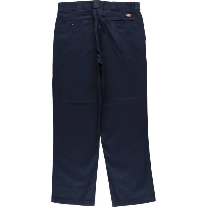 Dickies 874 ORIGINAL FIT Work Pants for Men, Size W36 polyester navy blue type Vintage Second Hand
