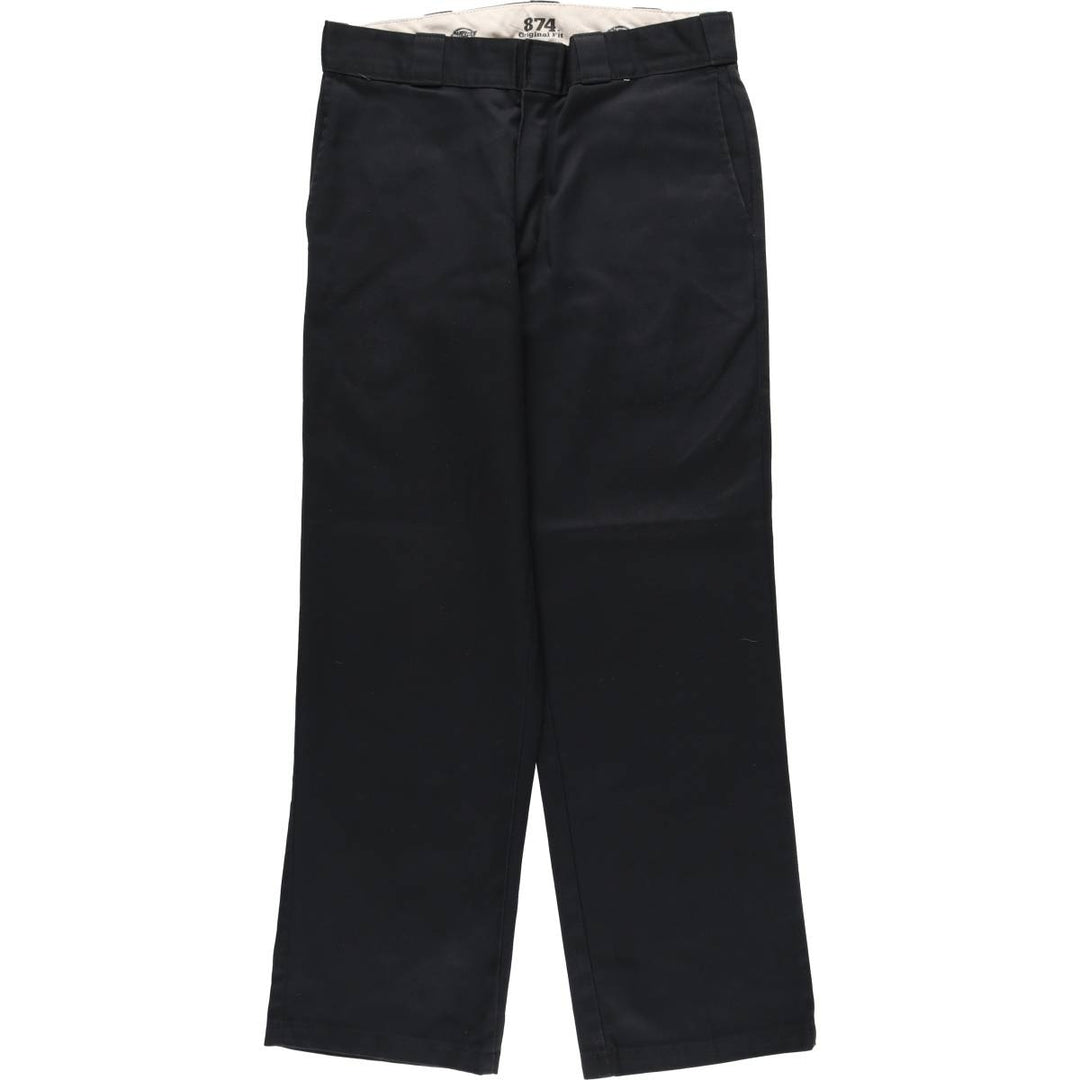 Dickies 874 ORIGINAL FIT Work Pants for Men, W32 equivalent polyester black type Vintage Second Hand