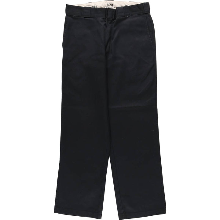 Dickies 874 ORIGINAL FIT Work Pants for Men, W32 equivalent polyester black type Vintage Second Hand