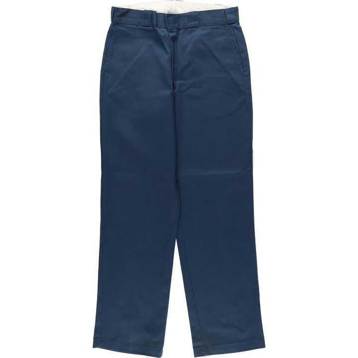 Dickies Work Pants Men's W32 equivalent polyester Navy blue Vintage Second Hand
