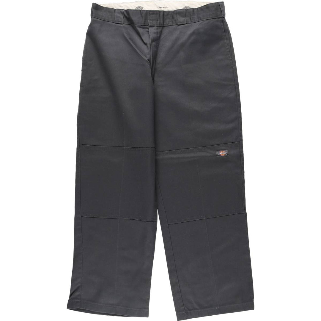 Dickies Loose Fit Double Knee Work Pants Men's W36 polyester Charcoal Vintage Second Hand