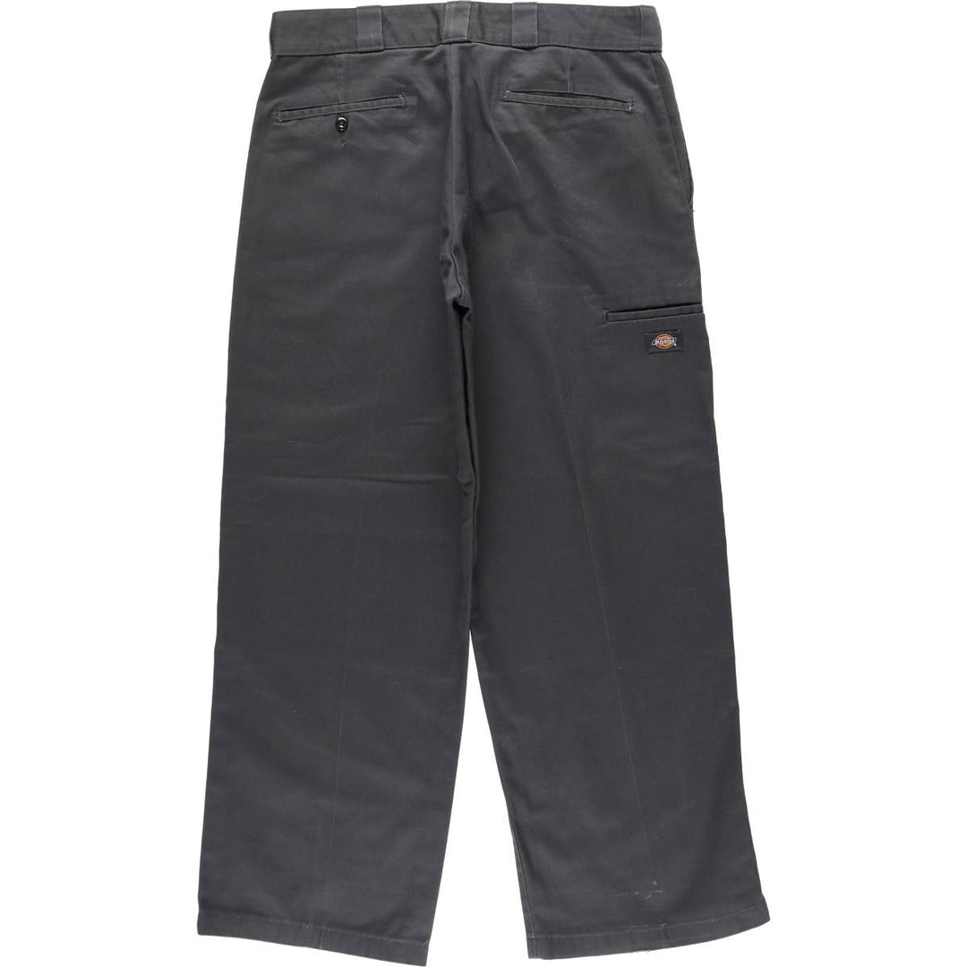 Dickies Loose Fit Double Knee Work Pants Men's W36 polyester Charcoal Vintage Second Hand