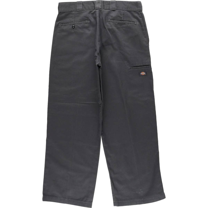 Dickies Loose Fit Double Knee Work Pants Men's W36 polyester Charcoal Vintage Second Hand