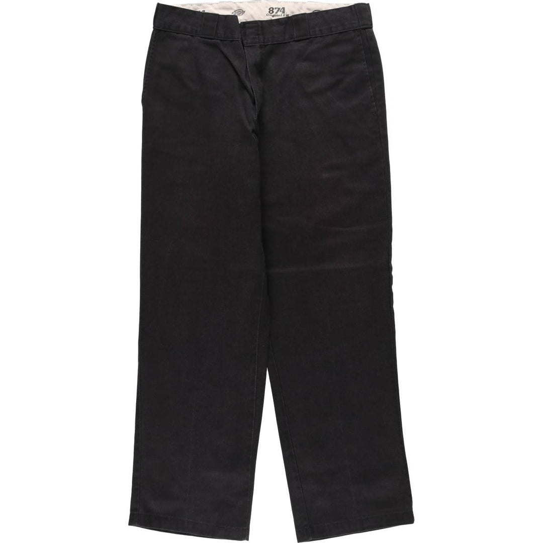 Dickies 874 ORIGINAL FIT Work Pants for Men, W34 equivalent polyester black type Vintage Second Hand