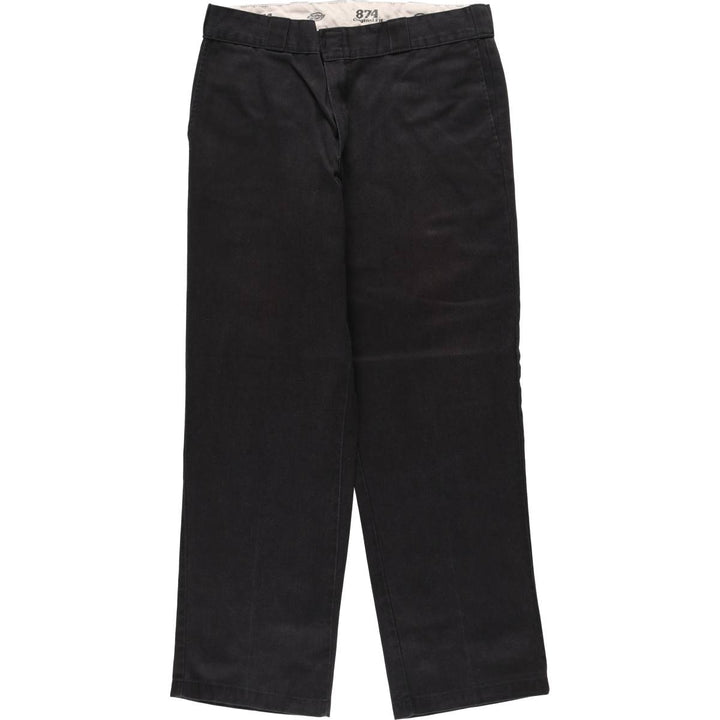 Dickies 874 ORIGINAL FIT Work Pants for Men, W34 equivalent polyester black type Vintage Second Hand