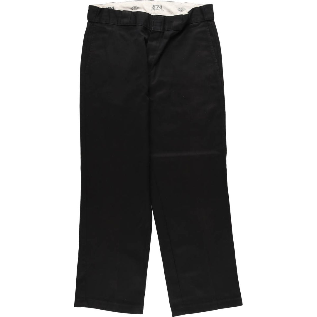 Dickies 874 ORIGINAL FIT Work Pants for Men, W34 equivalent polyester black type Vintage Second Hand