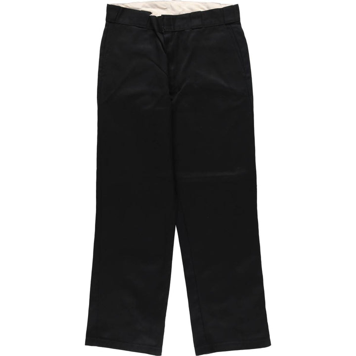 Dickies Work Pants Men's W32 equivalent polyester black type Vintage Second Hand