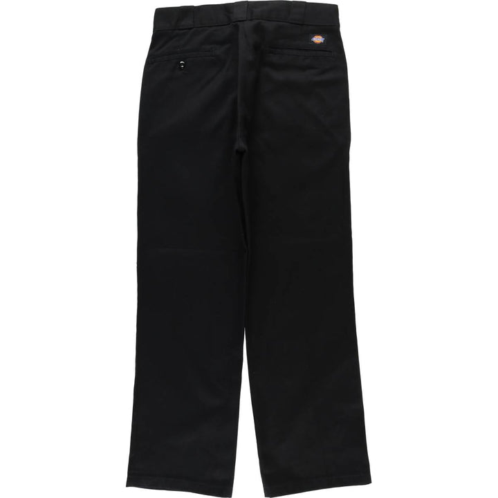 Dickies Work Pants Men's W32 equivalent polyester black type Vintage Second Hand