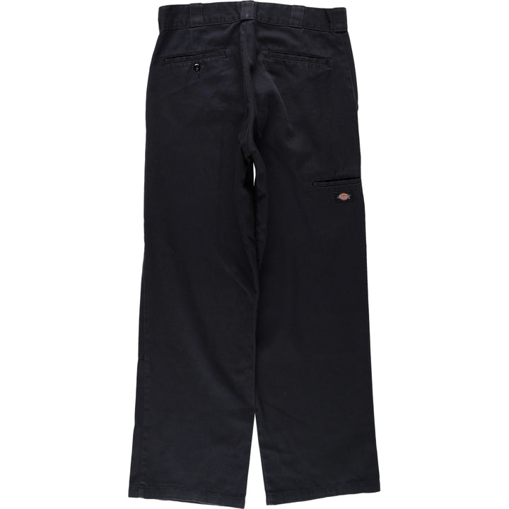 Dickies Loose Fit Double Knee Work Pants Men's W33 polyester black type Vintage Second Hand