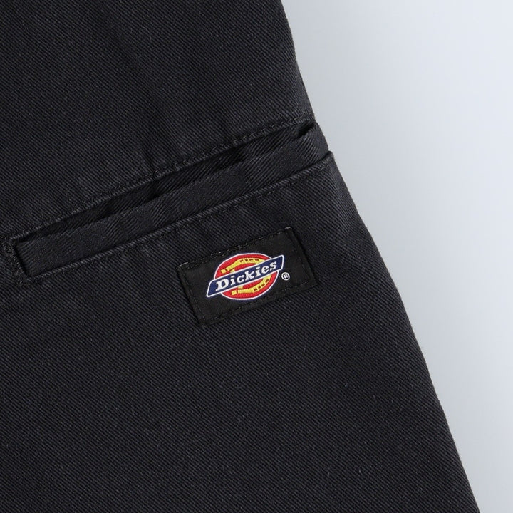Dickies Loose Fit Double Knee Work Pants Men's W33 polyester black type Vintage Second Hand