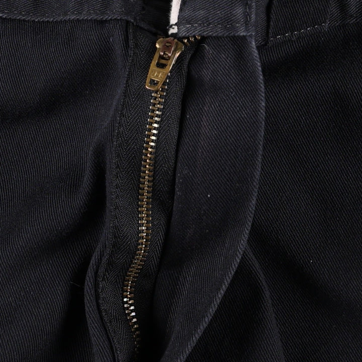 Dickies Loose Fit Double Knee Work Pants Men's W33 polyester black type Vintage Second Hand