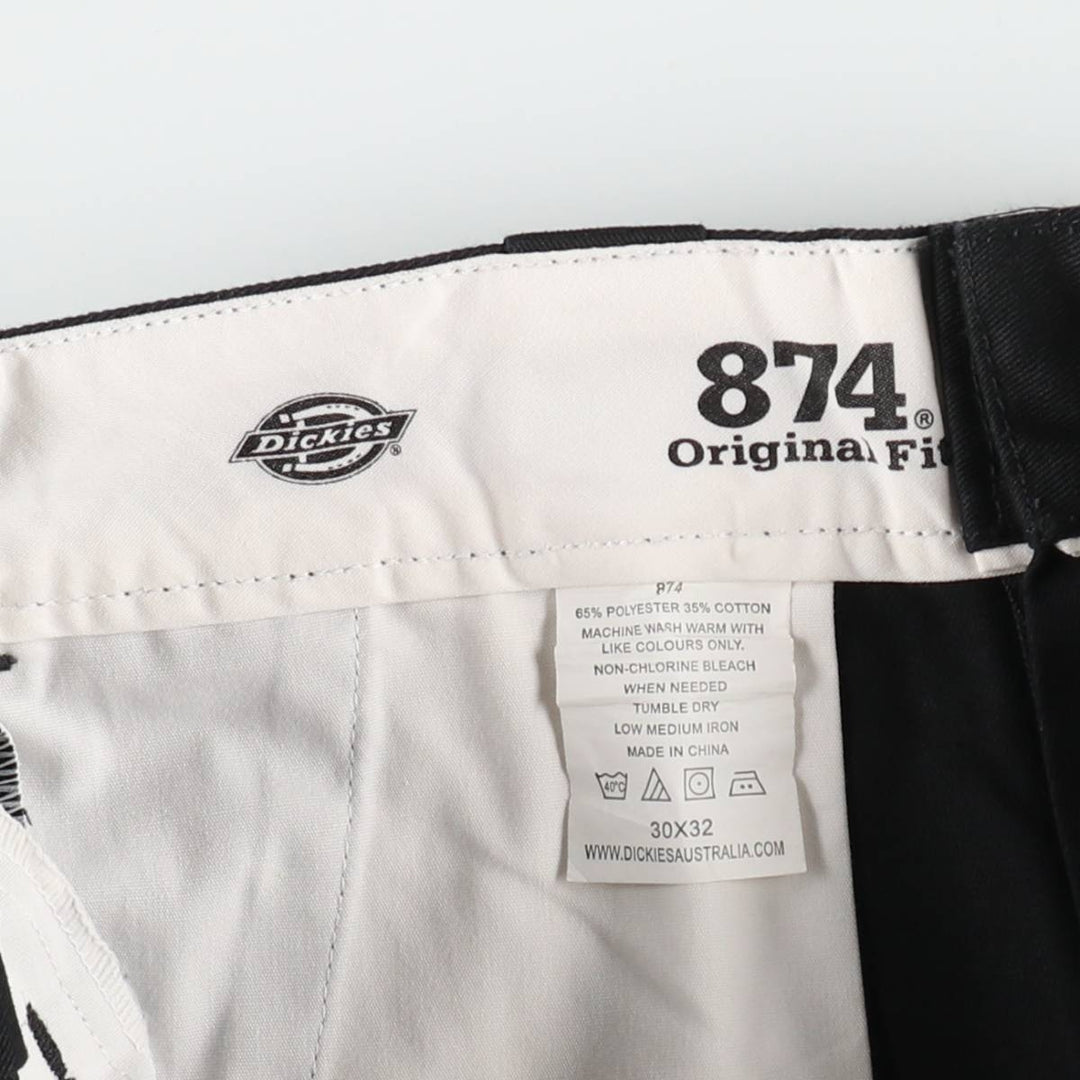 Dickies 874 ORIGINAL FIT Work Pants for Men, W30 equivalent polyester black type Vintage Second Hand