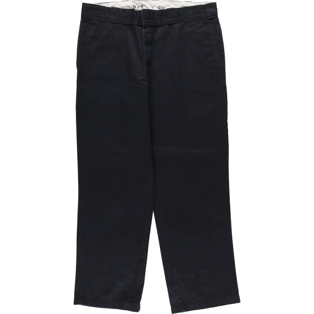 Dickies 874 ORIGINAL FIT Work Pants for Men, Size W36 polyester black type Vintage Second Hand