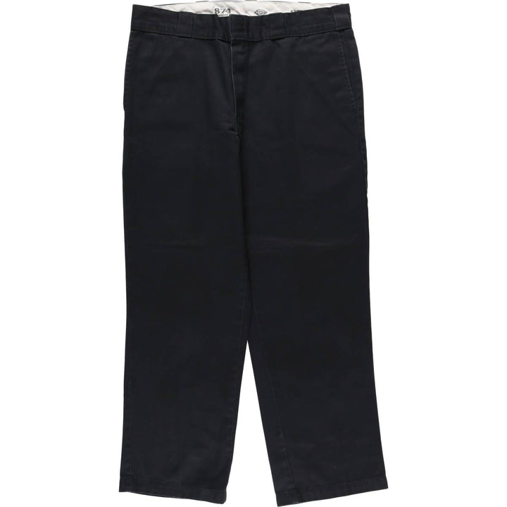 Dickies 874 ORIGINAL FIT Work Pants for Men, Size W36 polyester black type Vintage Second Hand