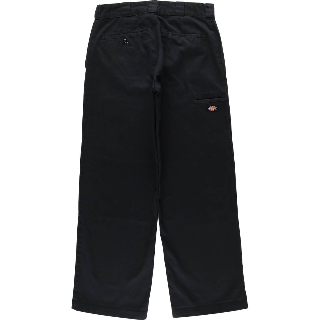Dickies Loose Fit Double Knee Work Pants Men's W33 polyester black type Vintage Second Hand