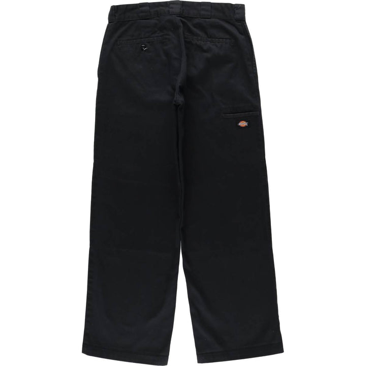 Dickies Loose Fit Double Knee Work Pants Men's W33 polyester black type Vintage Second Hand