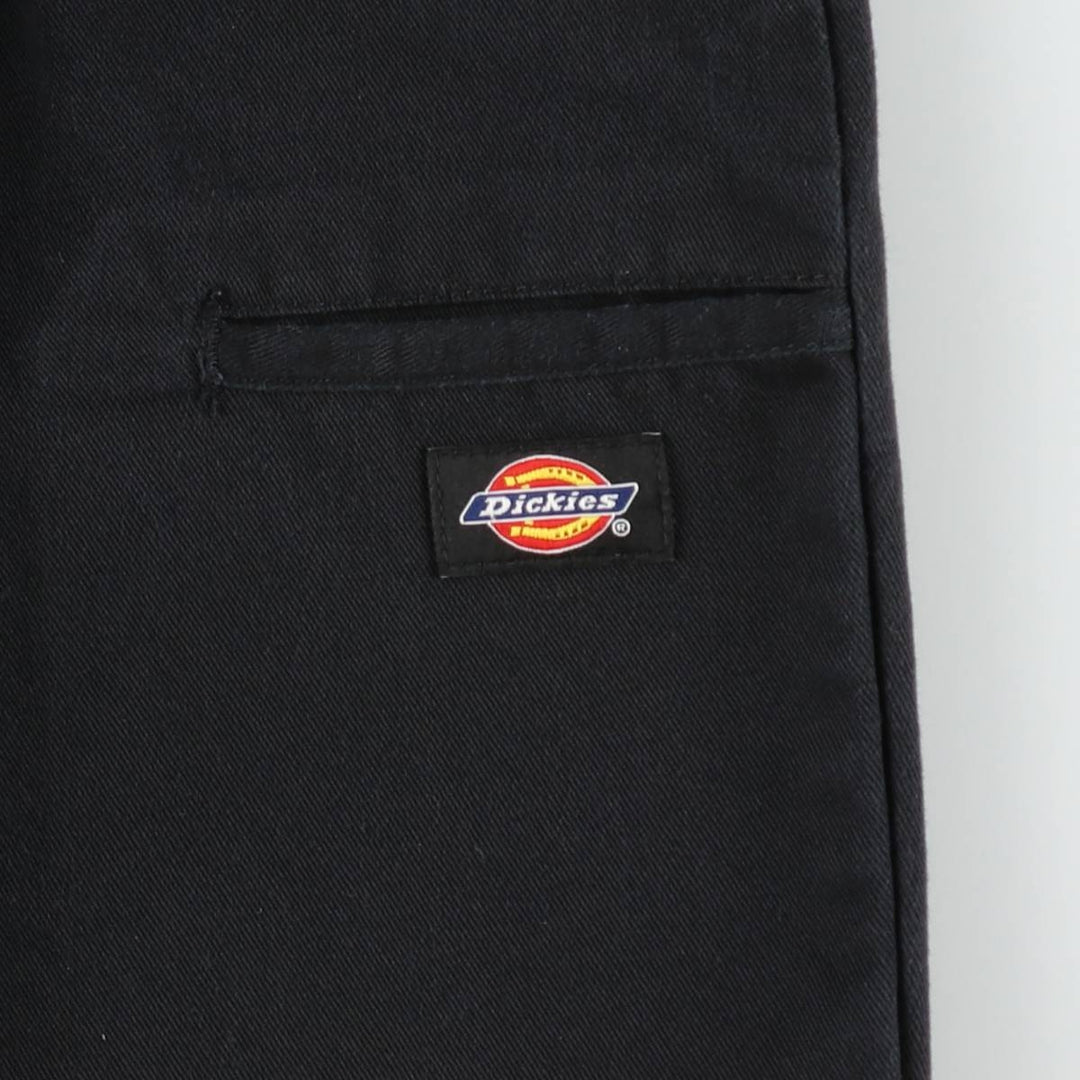 Dickies Loose Fit Double Knee Work Pants Men's W33 polyester black type Vintage Second Hand