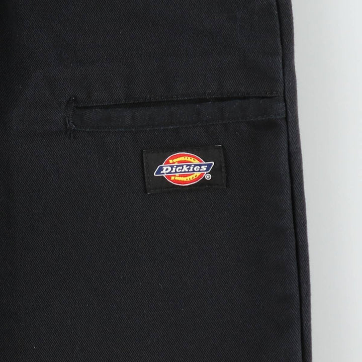 Dickies Loose Fit Double Knee Work Pants Men's W33 polyester black type Vintage Second Hand
