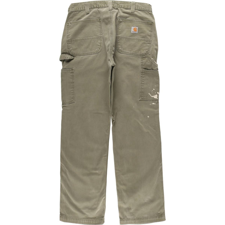 Carhartt Relaxed Fit Painter Pants, Men's, W34 equivalent cotton Khaki type Vintage Second Hand