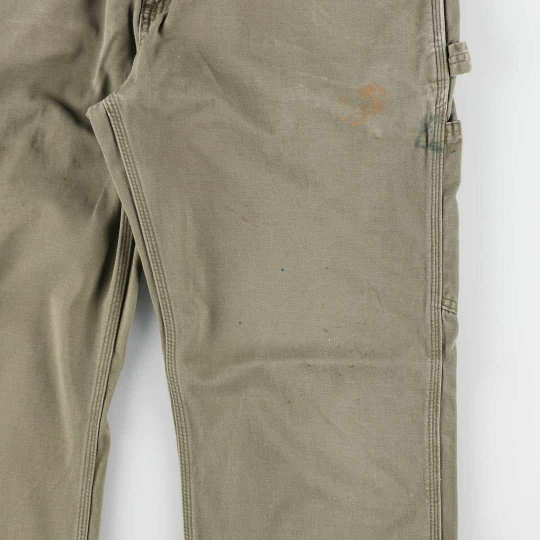 Carhartt Relaxed Fit Painter Pants, Men's, W34 equivalent cotton Khaki type Vintage Second Hand