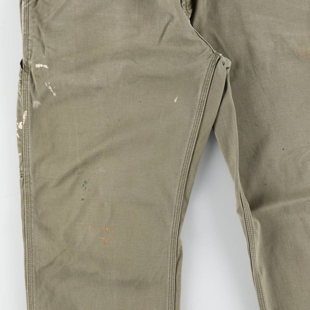 Carhartt Relaxed Fit Painter Pants, Men's, W34 equivalent cotton Khaki type Vintage Second Hand