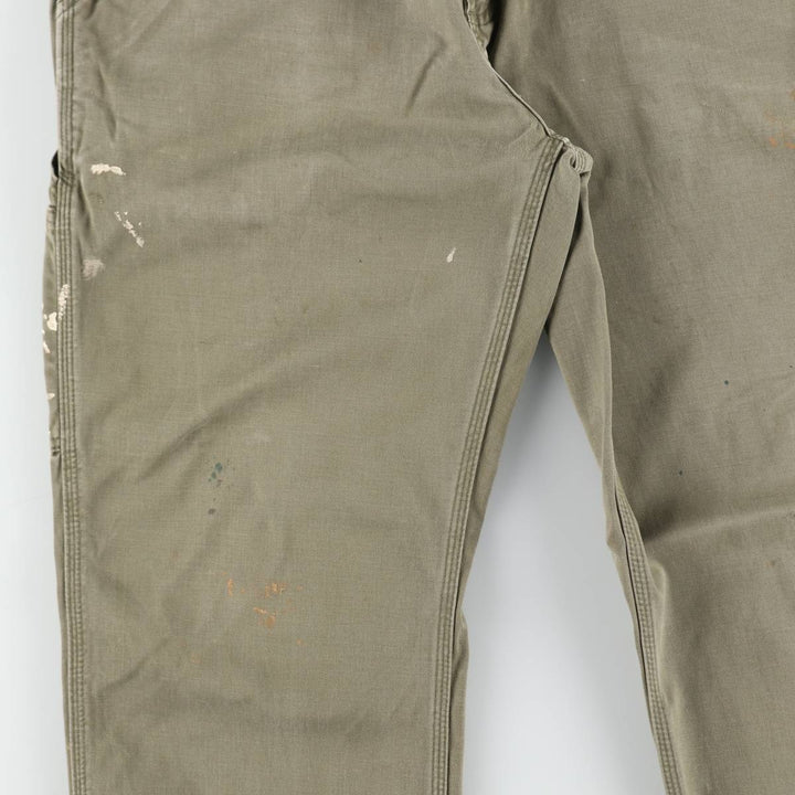 Carhartt Relaxed Fit Painter Pants, Men's, W34 equivalent cotton Khaki type Vintage Second Hand