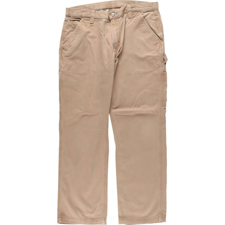 Carhartt Relaxed Fit Painter Pants, Men's, W35 equivalent cotton Beige type Vintage Second Hand