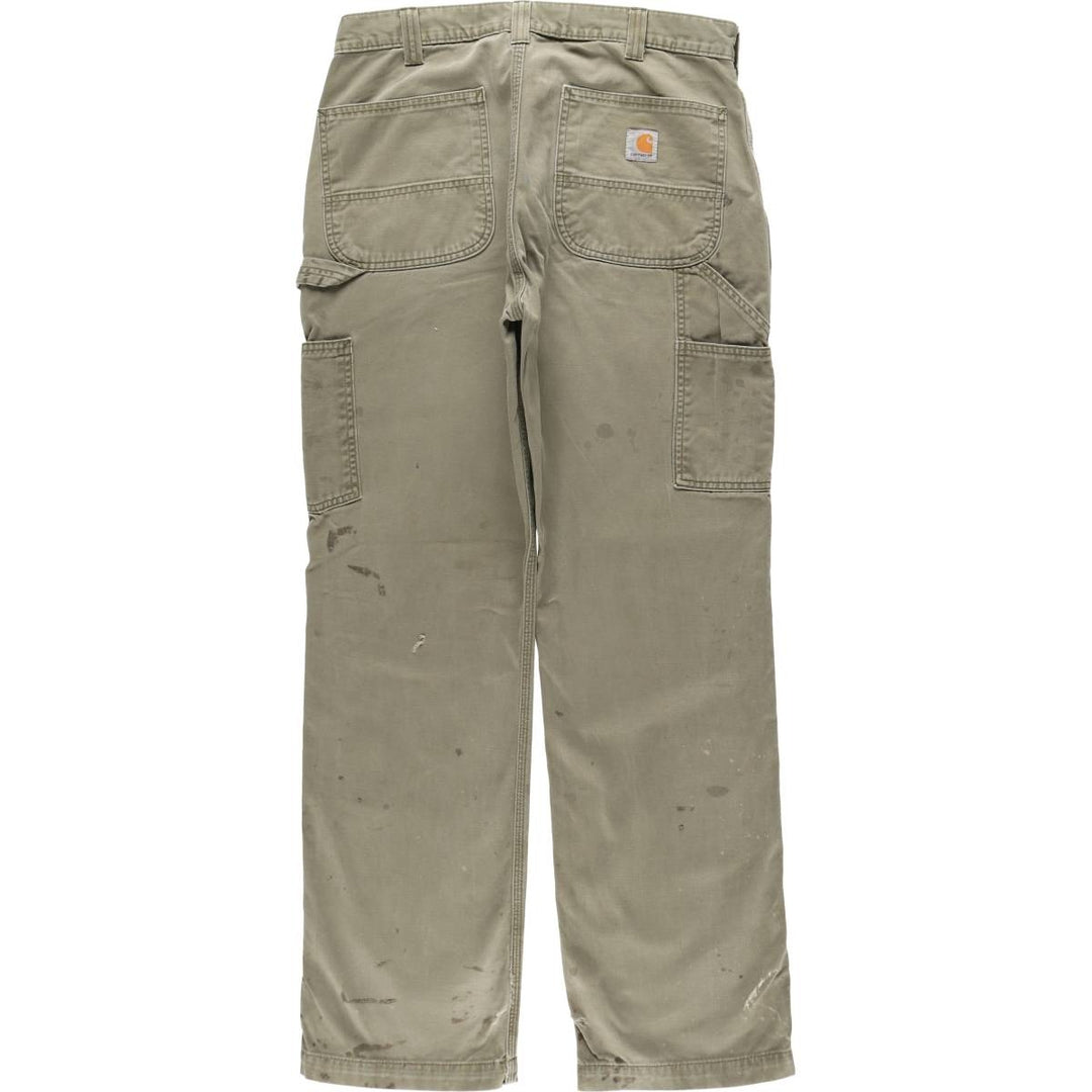 Carhartt Relaxed Fit Painter Pants, Men's, Size W33 (approx.) cotton Khaki type Vintage Second Hand