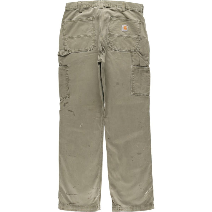 Carhartt Relaxed Fit Painter Pants, Men's, Size W33 (approx.) cotton Khaki type Vintage Second Hand