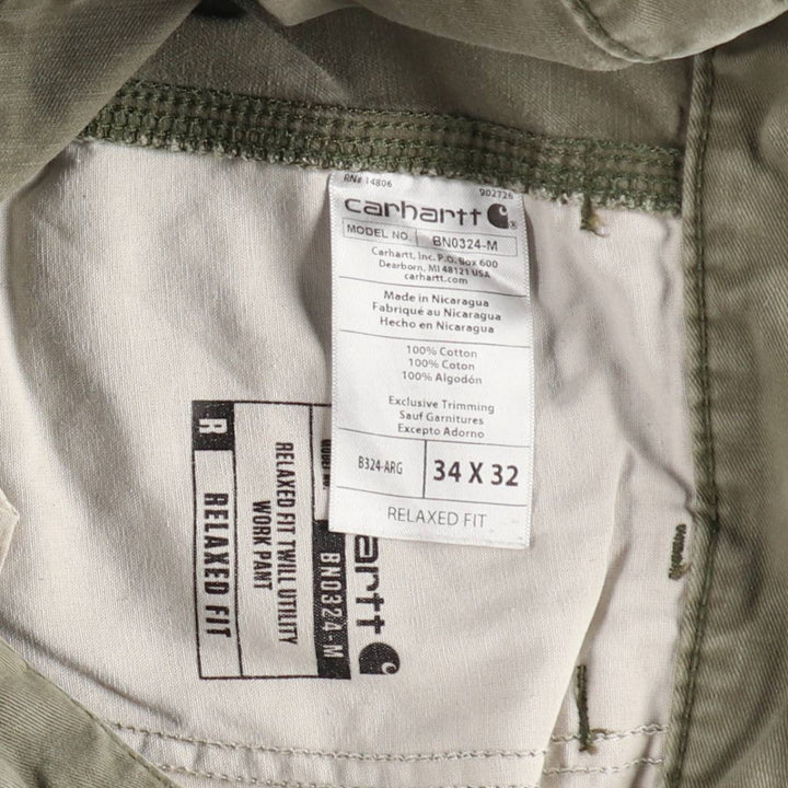 Carhartt Relaxed Fit Painter Pants, Men's, Size W33 (approx.) cotton Khaki type Vintage Second Hand