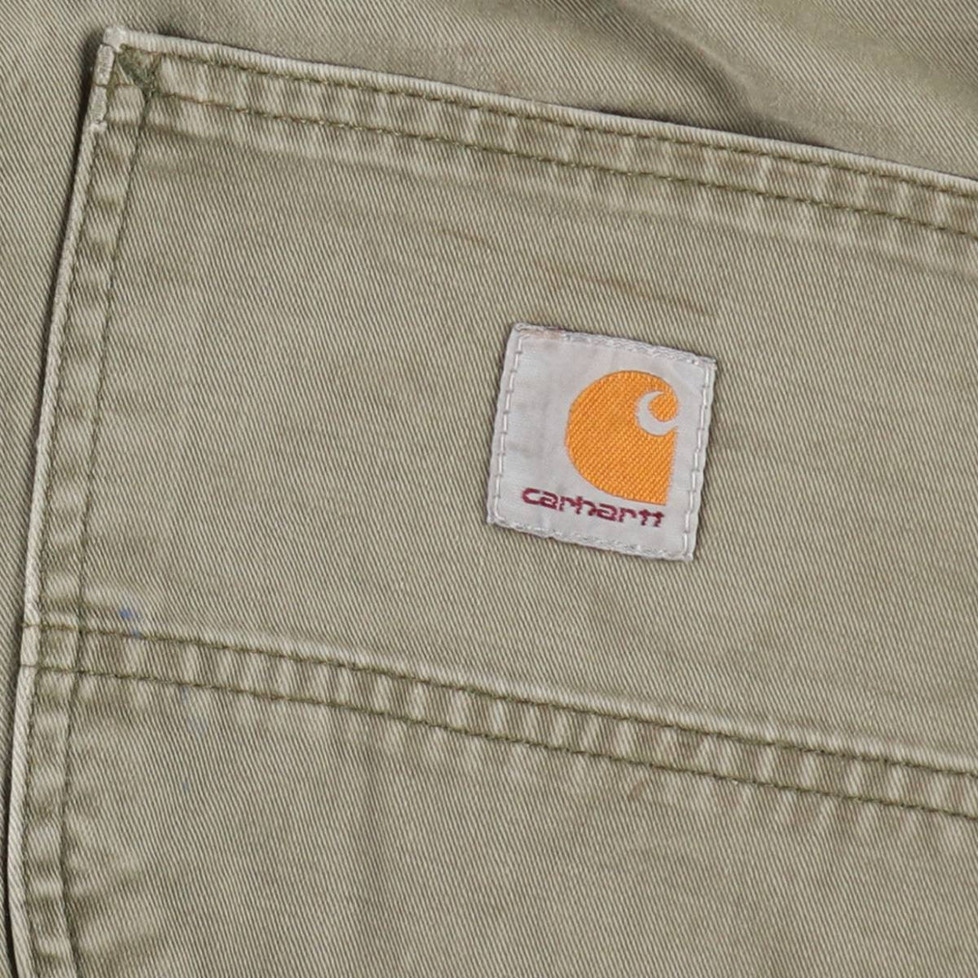 Carhartt Relaxed Fit Painter Pants, Men's, Size W33 (approx.) cotton Khaki type Vintage Second Hand