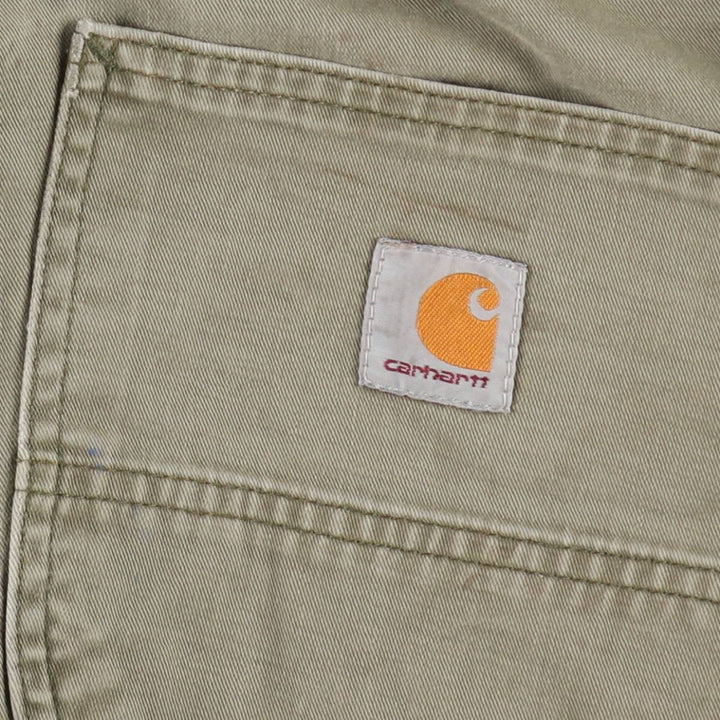 Carhartt Relaxed Fit Painter Pants, Men's, Size W33 (approx.) cotton Khaki type Vintage Second Hand