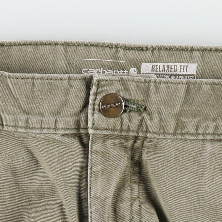 Carhartt Relaxed Fit Painter Pants, Men's, Size W33 (approx.) cotton Khaki type Vintage Second Hand