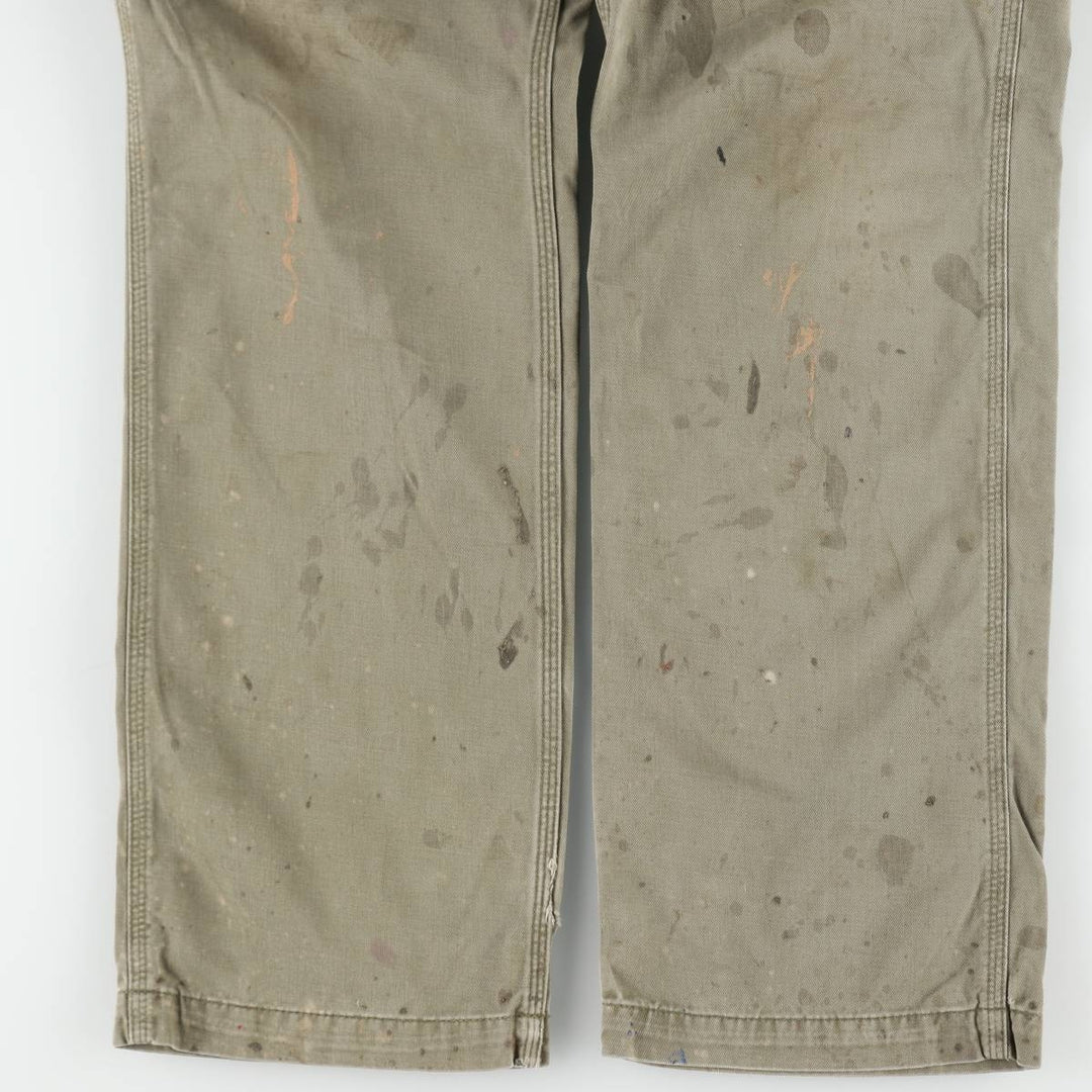 Carhartt Relaxed Fit Painter Pants, Men's, Size W33 (approx.) cotton Khaki type Vintage Second Hand