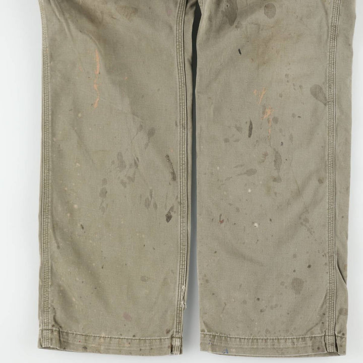 Carhartt Relaxed Fit Painter Pants, Men's, Size W33 (approx.) cotton Khaki type Vintage Second Hand