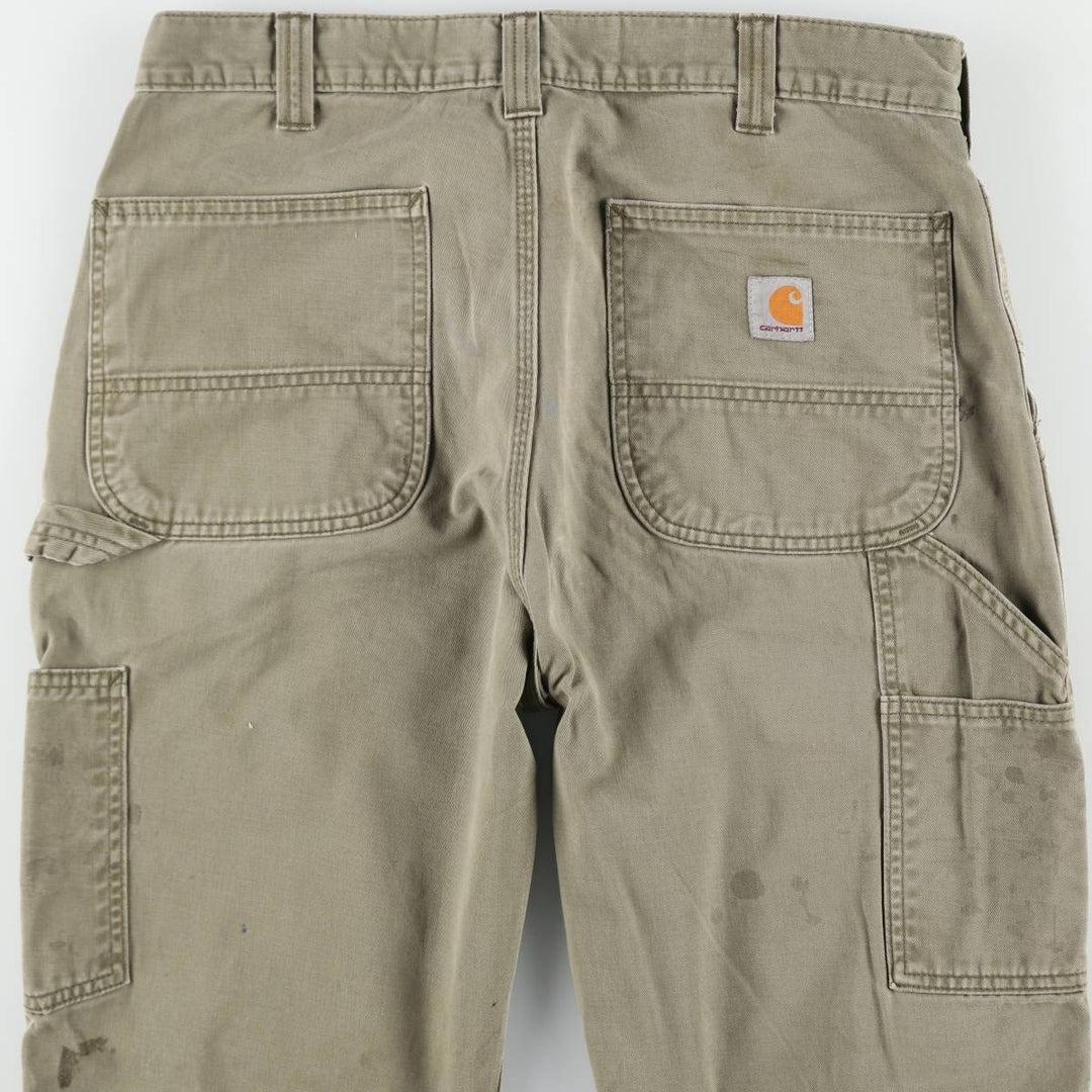Carhartt Relaxed Fit Painter Pants, Men's, Size W33 (approx.) cotton Khaki type Vintage Second Hand