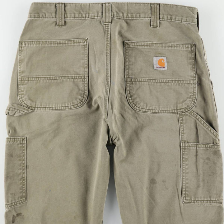Carhartt Relaxed Fit Painter Pants, Men's, Size W33 (approx.) cotton Khaki type Vintage Second Hand