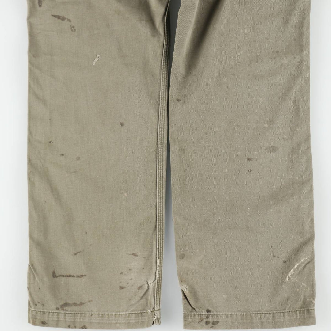 Carhartt Relaxed Fit Painter Pants, Men's, Size W33 (approx.) cotton Khaki type Vintage Second Hand