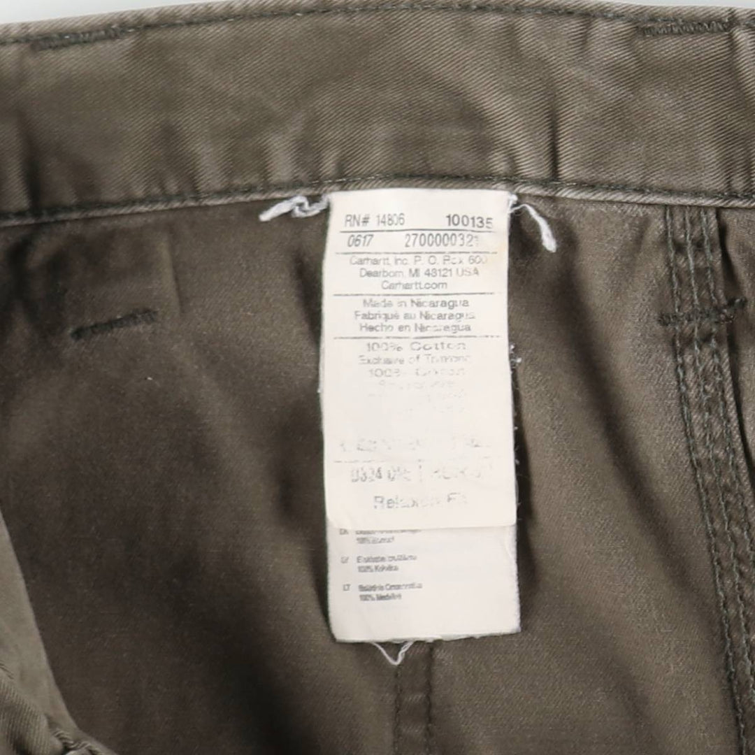 Carhartt Relaxed Fit Painter Pants, Men's, W35 equivalent cotton Charcoal Vintage Second Hand