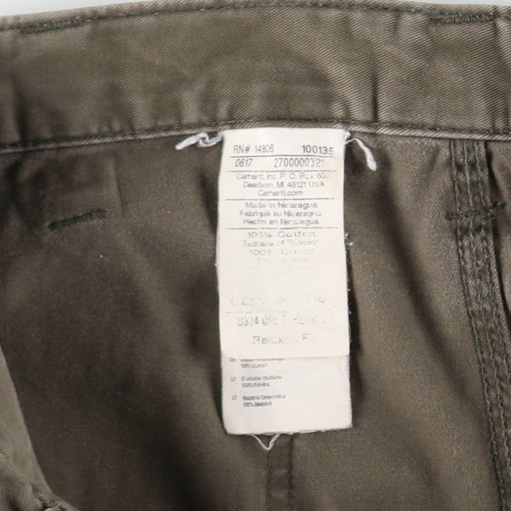 Carhartt Relaxed Fit Painter Pants, Men's, W35 equivalent cotton Charcoal Vintage Second Hand