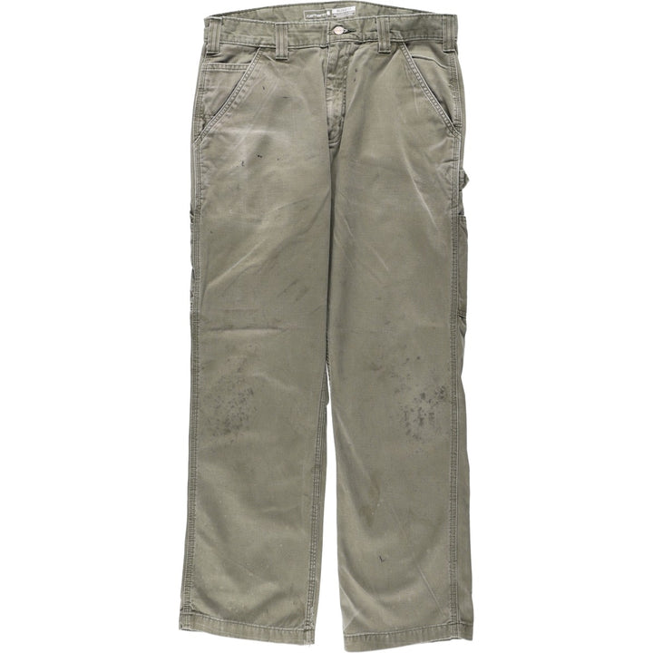 Carhartt Relaxed Fit Painter Pants, Men's, Size W33 (approx.) cotton Khaki type Vintage Second Hand