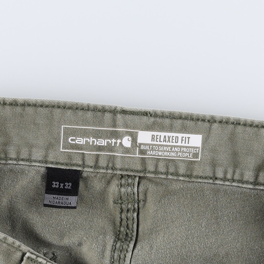 Carhartt Relaxed Fit Painter Pants, Men's, Size W33 (approx.) cotton Khaki type Vintage Second Hand