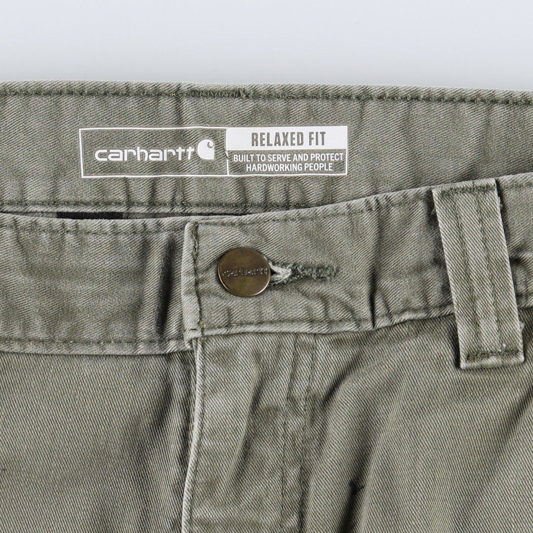 Carhartt Relaxed Fit Painter Pants, Men's, Size W33 (approx.) cotton Khaki type Vintage Second Hand