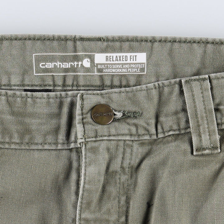 Carhartt Relaxed Fit Painter Pants, Men's, Size W33 (approx.) cotton Khaki type Vintage Second Hand