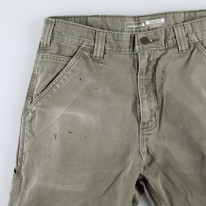 Carhartt Relaxed Fit Painter Pants, Men's, Size W33 (approx.) cotton Khaki type Vintage Second Hand