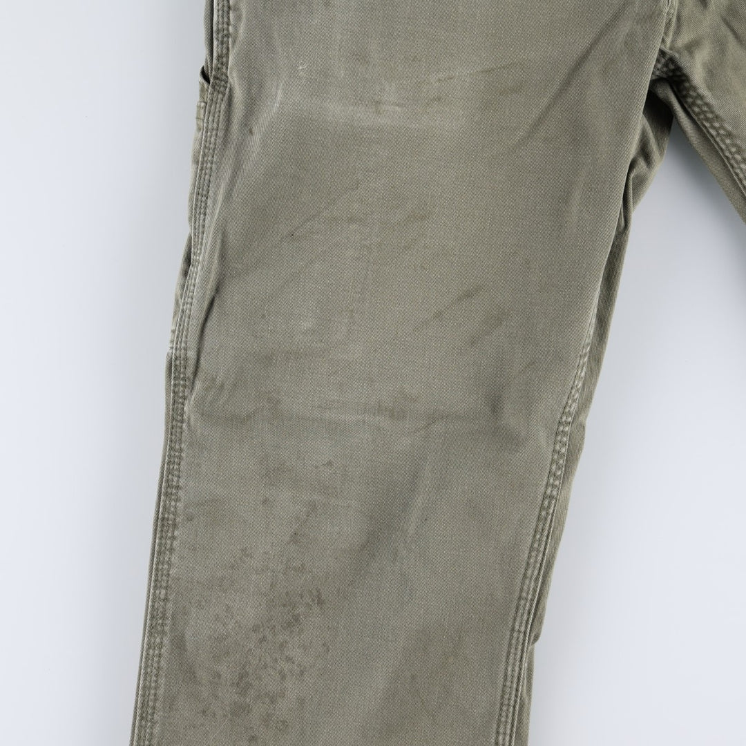 Carhartt Relaxed Fit Painter Pants, Men's, Size W33 (approx.) cotton Khaki type Vintage Second Hand