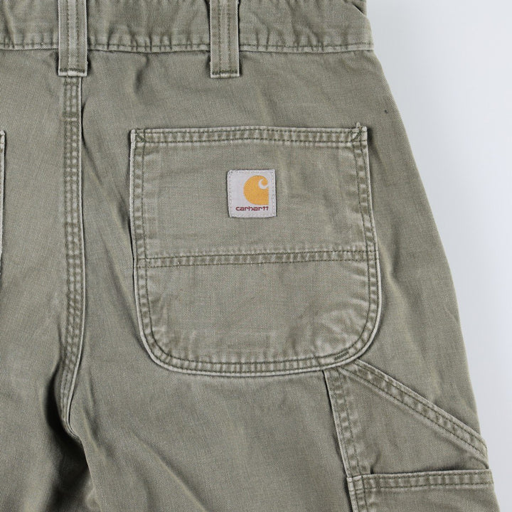 Carhartt Relaxed Fit Painter Pants, Men's, Size W33 (approx.) cotton Khaki type Vintage Second Hand